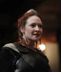 Production pic of Sarah Fallon as Margaret